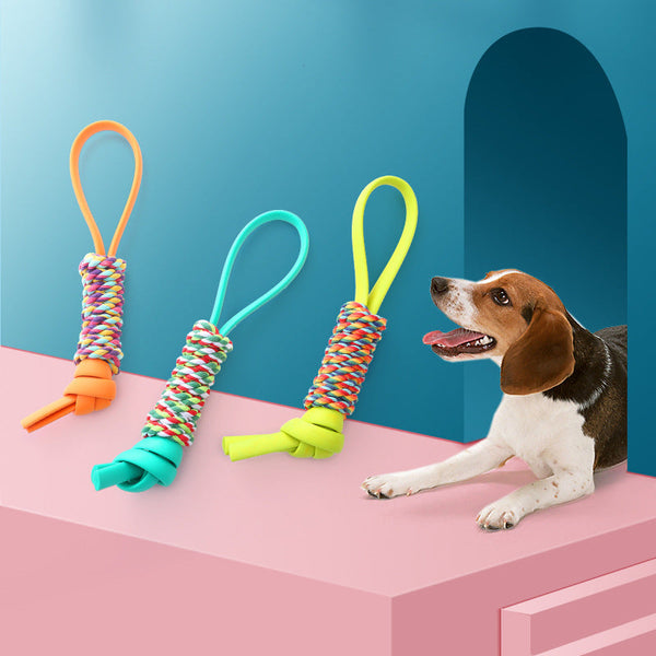 HKM-2093245 Durable TPR Chew Toy for Dogs - Teeth Cleaning and Molar Care