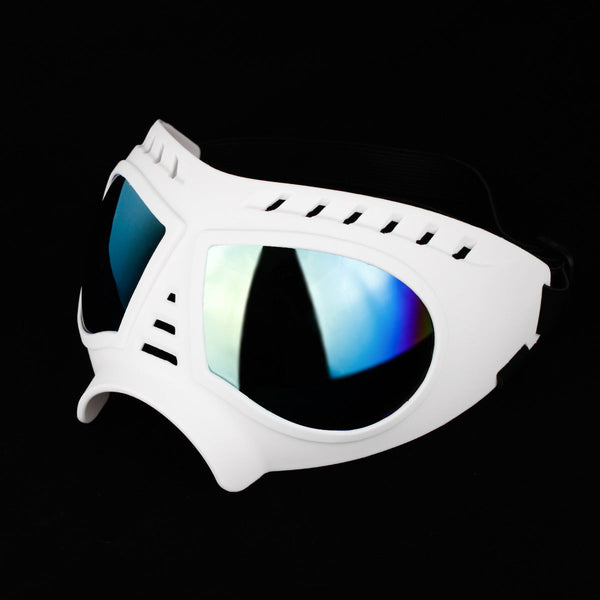 HKM-2094013 Large Dog Sunglasses - UV Protection, Waterproof, and Eye Safety with Adjustable Nylon Strap