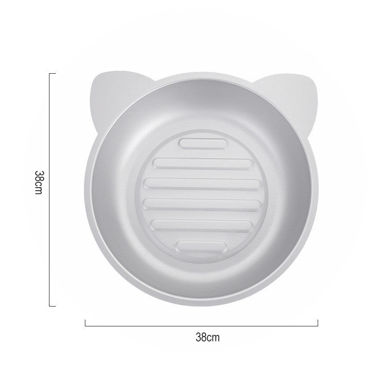 HKM-2096445 Cooling Aluminum Cat Pan for Comfort in Hot Weather - 38x38x7.5 cm