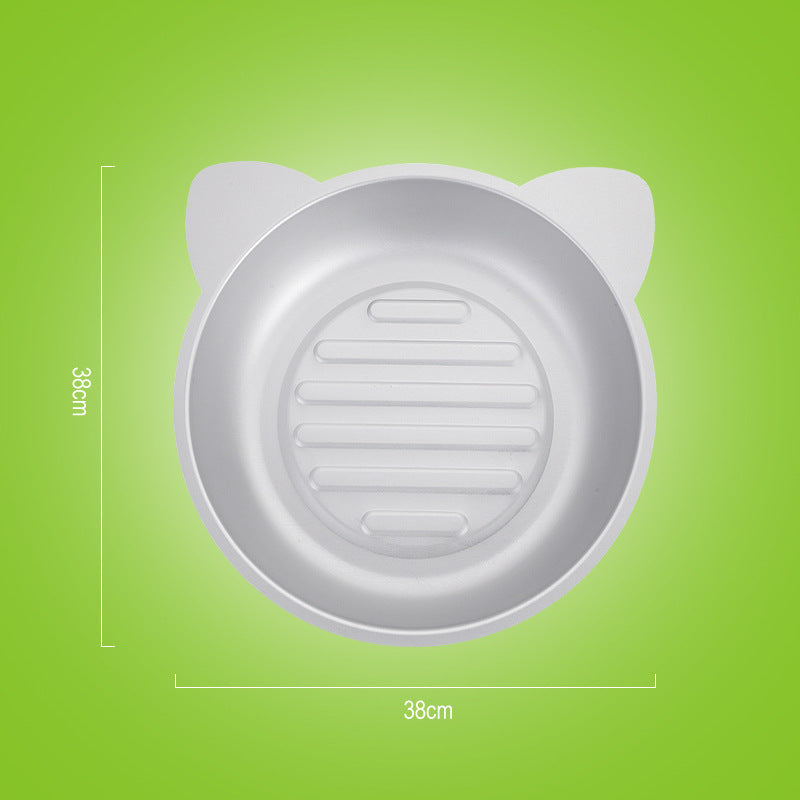 HKM-2096445 Cooling Aluminum Cat Pan for Comfort in Hot Weather - 38x38x7.5 cm