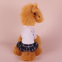HKM-2098749 Cozy Four-Legged Autumn and Winter Dog Clothes in Pink and Beige, Cotton Material, Sizes XS-XXL