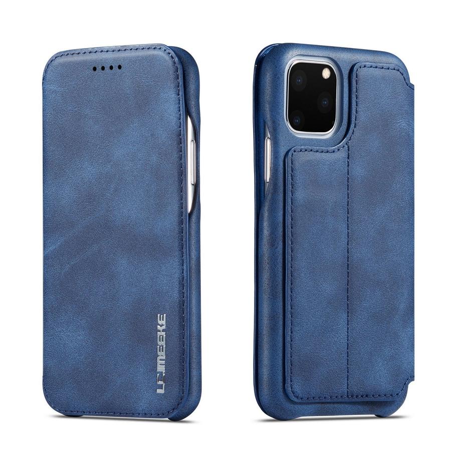 HKM-209939 Ultra-Thin Flip Holster Case for iPhone SE 2020, 11 Pro Max, 11, XS Max, 12 Mini, and More - Durable PU+PC Material