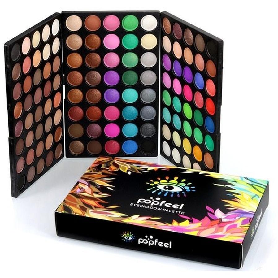 HKM-210131 120 Color Eyeshadow Palette and 40 Colors Earthy Eyeshadow Palette Set, Versatile Eye Makeup Options