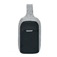 HKM-210131 Men's Korean Style Casual Shoulder Messenger Bag - Soft Polyester, 20L Capacity, Blue/Black/Gray