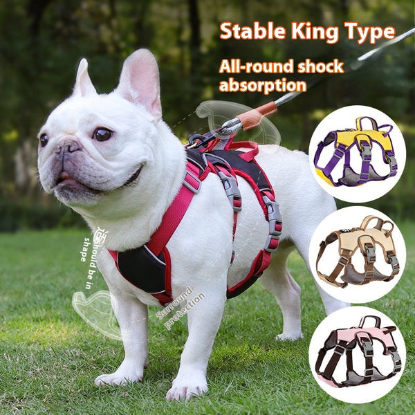 HKM-2101437 Adjustable Oxford Cloth Pet Harness for Medium and Small Dogs in Various Colors