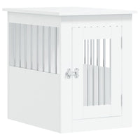 HKM-2102205 Furniture-Style Dog Cage with Steel Bars and Engineered Wood, Double Function as Pet Crate and Side Table