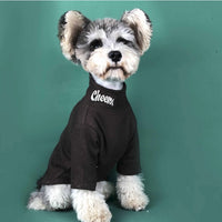 HKM-2102717 Padded High Neck Long Sleeve Shirt for Dogs and Cats in Brown, Black, Gray