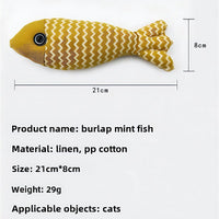 HKM-2102973 Interactive Cat Mint Fish Toy – Random Colors, Ideal for Cats of All Ages