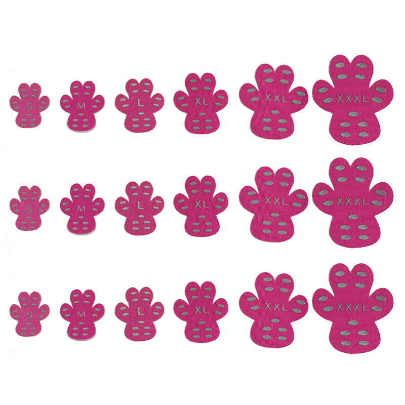 HKM-2104765 Invisible Anti-Slip Dog Foot Patch, Non-Slip Silica Gel Insoles for Dogs, Summer Protection, Four Pieces Set