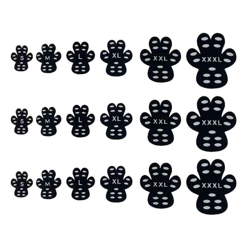 HKM-2104765 Invisible Anti-Slip Dog Foot Patch, Non-Slip Silica Gel Insoles for Dogs, Summer Protection, Four Pieces Set