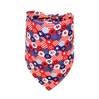 HKM-2105533 Independence Day Pet Triangle Drool Towel Bib for Small to Large Dogs and Cats