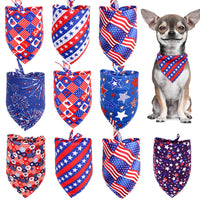 HKM-2105533 Independence Day Pet Triangle Drool Towel Bib for Small to Large Dogs and Cats