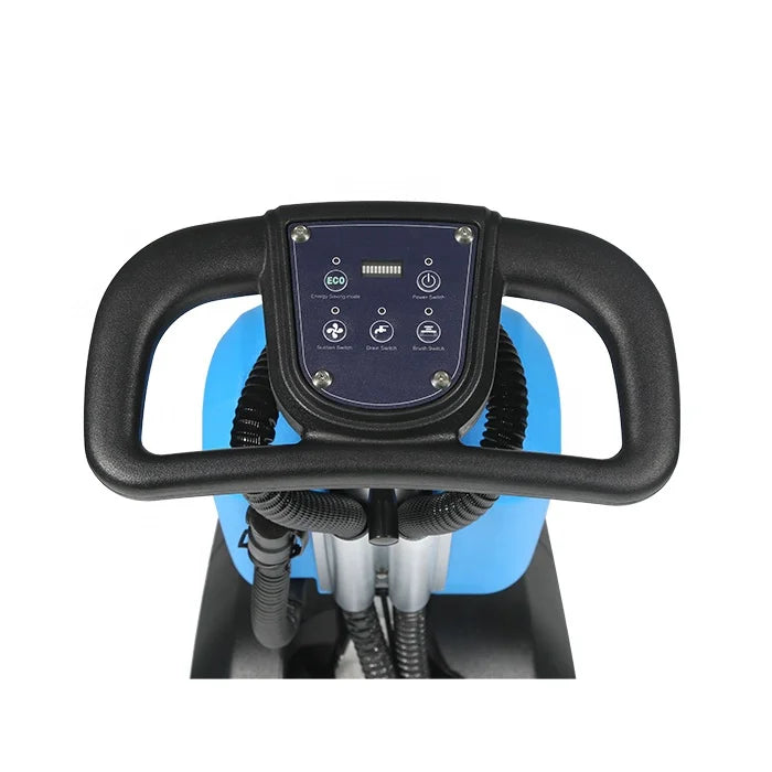 HKM-210643 Battery-Powered Foldable Floor Cleaning Machine with Scrubber and Dryer Functions