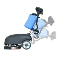 HKM-210643 Battery-Powered Foldable Floor Cleaning Machine with Scrubber and Dryer Functions