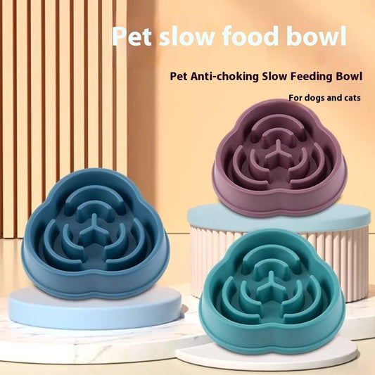 HKM-2106557 Anti-Choke and Anti-Skid Slow Feeding Bowls for Pets in Various Colors