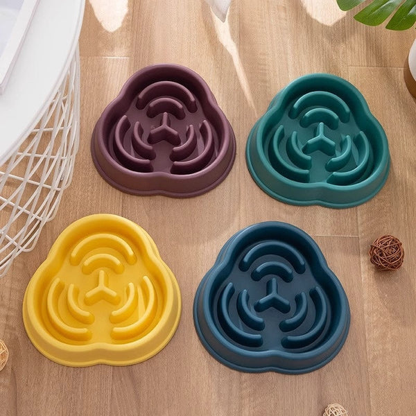 HKM-2106557 Anti-Choke and Anti-Skid Slow Feeding Bowls for Pets in Various Colors