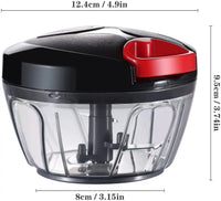 HKM-210771 Manual Vegetable and Garlic Mincer Chopper with Onion Cutter and Meat Mixing Function