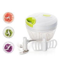 HKM-210771 Manual Vegetable and Garlic Mincer Chopper with Onion Cutter and Meat Mixing Function