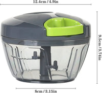 HKM-210771 Manual Vegetable and Garlic Mincer Chopper with Onion Cutter and Meat Mixing Function