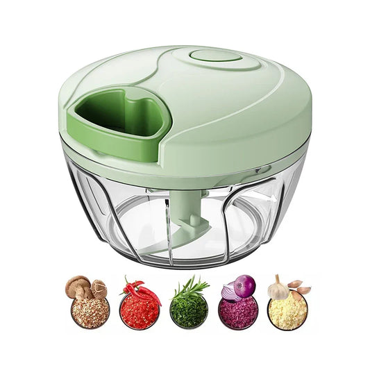HKM-210771 Manual Vegetable and Garlic Mincer Chopper with Onion Cutter and Meat Mixing Function