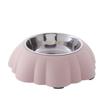HKM-2108093 Stainless Steel Dog Water Bowl with PP Base - Available in Multiple Colors