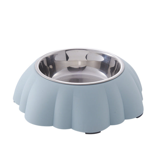 HKM-2108093 Stainless Steel Dog Water Bowl with PP Base - Available in Multiple Colors