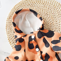 HKM-2108477 Leopard and Giraffe Print Four-Legged Pet Traction Clothing in Various Sizes