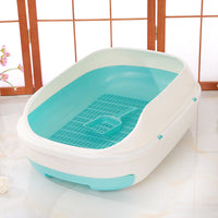 HKM-2109373 Double Layer Semi-Closed Cat Litter Box in Multiple Colors