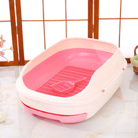 HKM-2109373 Double Layer Semi-Closed Cat Litter Box in Multiple Colors