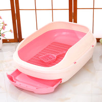 HKM-2109373 Double Layer Semi-Closed Cat Litter Box in Multiple Colors