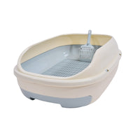 HKM-2109373 Double Layer Semi-Closed Cat Litter Box in Multiple Colors