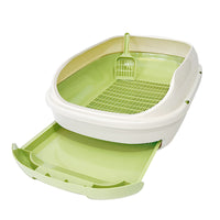 HKM-2109373 Double Layer Semi-Closed Cat Litter Box in Multiple Colors