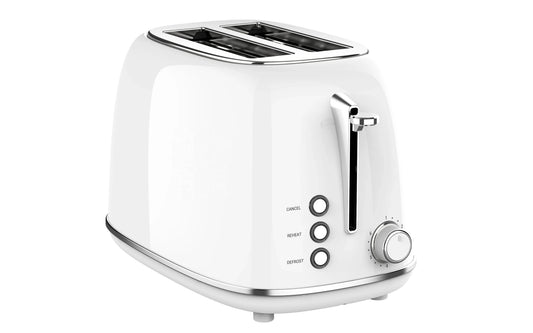 HKM-210963 2-Slice Retro Electric Toaster with Wide Slots – Available in Multiple Colours