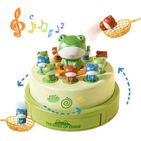HKM-211027 Frog Bouncing Carousel Toy for Kids - Educational Music Game, Ages 2-13