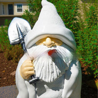 HKM-211027 Garden Christmas Resin Pipe Dwarf Ornament for Holiday Decor