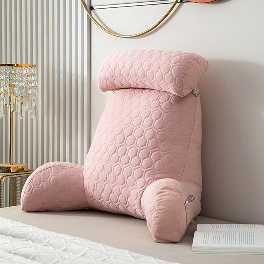 HKM-211027 Ice Silk Latex Bedside Cushion Soft Case in Multiple Colors and Sizes