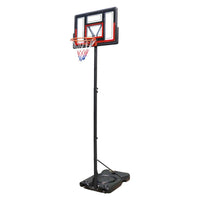 HKM-211091 Adjustable Portable Basketball Hoop with PC Backplate, Large Base & Wheels - 4.43 to 10 ft