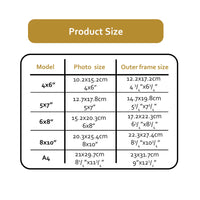 HKM-211091 Multi-Colour Modern PS Picture Photo Frame Set - 4x6, 5x7, 6x8, 8x10, A4 Inch