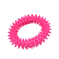 HKM-2111165 Durable TPR Spiky Circle Dog Chew Toy for Molar Health and Energy Release
