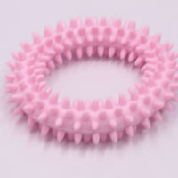 HKM-2111165 Durable TPR Spiky Circle Dog Chew Toy for Molar Health and Energy Release