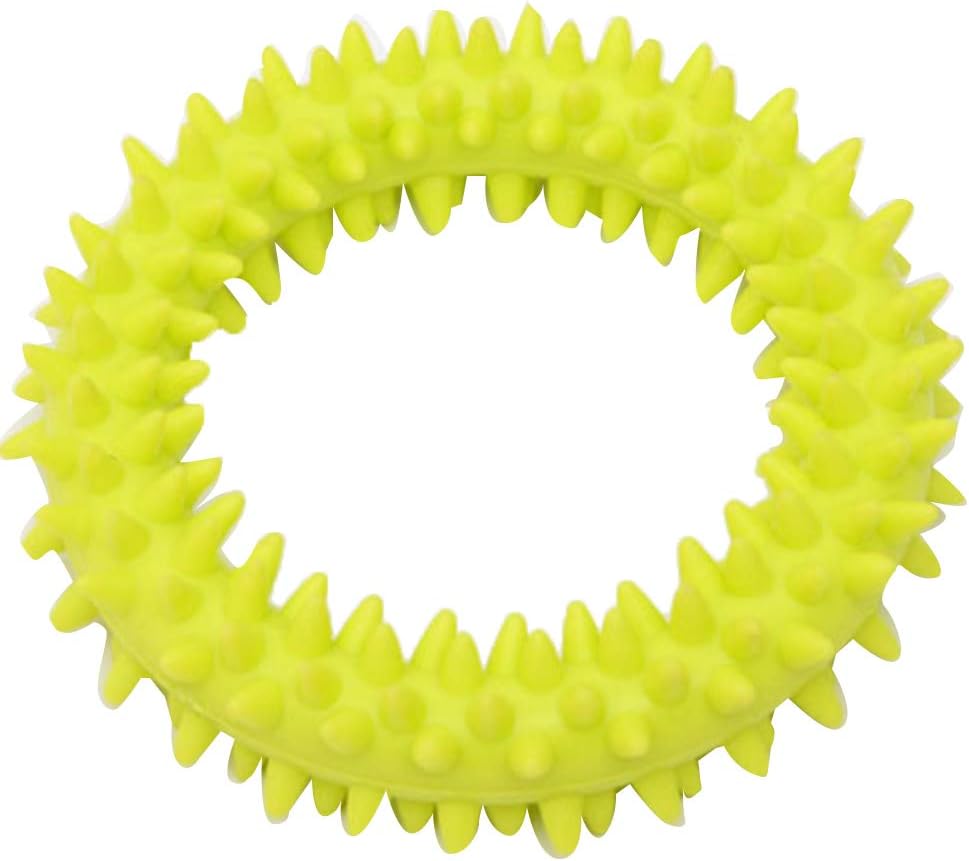 HKM-2111165 Durable TPR Spiky Circle Dog Chew Toy for Molar Health and Energy Release