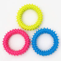HKM-2111165 Durable TPR Spiky Circle Dog Chew Toy for Molar Health and Energy Release