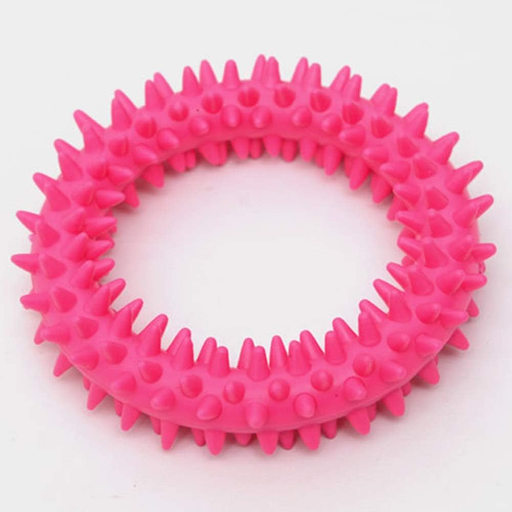 HKM-2111165 Durable TPR Spiky Circle Dog Chew Toy for Molar Health and Energy Release