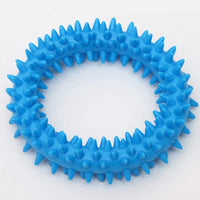 HKM-2111165 Durable TPR Spiky Circle Dog Chew Toy for Molar Health and Energy Release