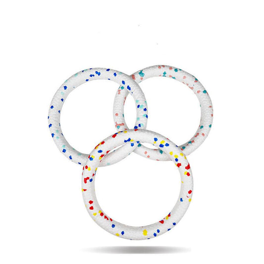 HKM-211411 ETPU Bite Resistant Dog Toy Ring - 18cm Diameter, Suitable for Dogs Under 12KG, Available in Three Colors