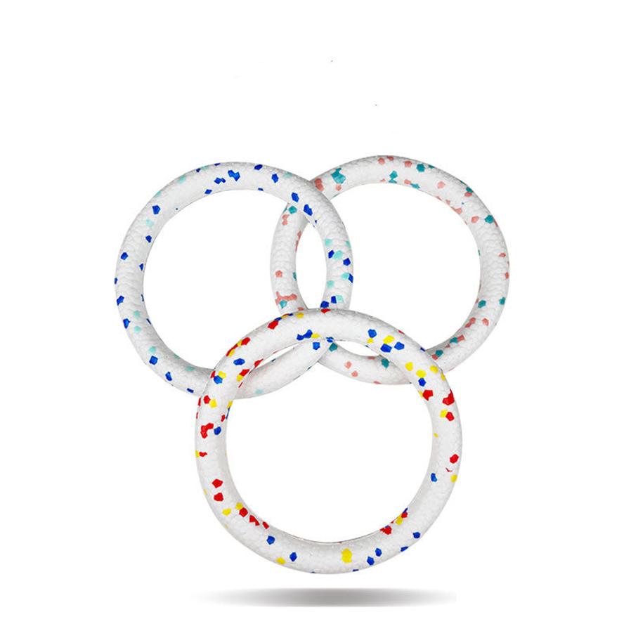 HKM-211411 ETPU Bite Resistant Dog Toy Ring - 18cm Diameter, Suitable for Dogs Under 12KG, Available in Three Colors