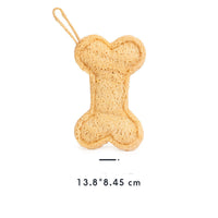 HKM-2114493 Durable Loofah Chew Toy for Puppies – Star and Bone Shape Teething Aid