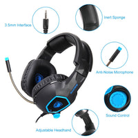 HKM-211539 Wired Gaming Headphones with Microphone - Versatile Audio for Gaming, Music, and Communication
