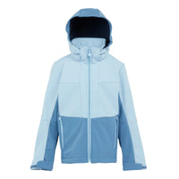 HKM-211603 Girls Block Color Nylon Softshell Jacket Comfortable Outerwear
