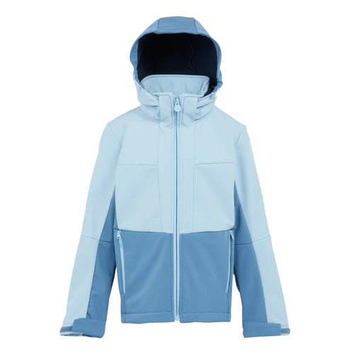 HKM-211603 Girls Block Color Nylon Softshell Jacket Comfortable Outerwear